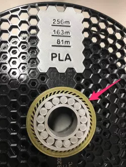 Perfect fit ring of Prusament Spool for Simple Spool Holder Bearing