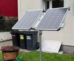 Photovoltaik Mast Halterung für 2x100Watt-Panele