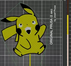 Pikachu cake topper