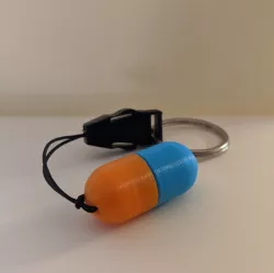 Pill Box Keychain
