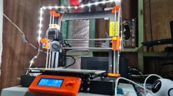 Printable basic light bar for Prusa MK3s