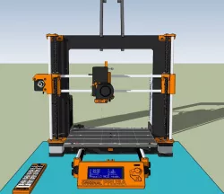 Prusa i3 MK2S SketchUp Dynamic Model (automatic bed/hotend position)