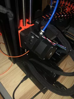Prusa MINI MK3S style extruder with cable chain mount