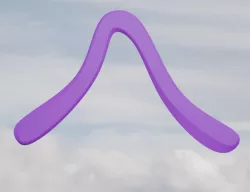 Reverse Hook Boomerang