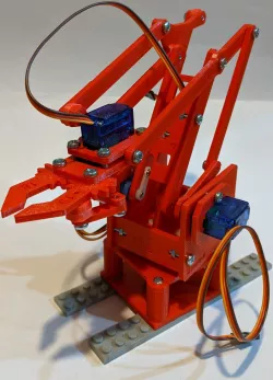 Robot arm controlled by a Raspberry Pi