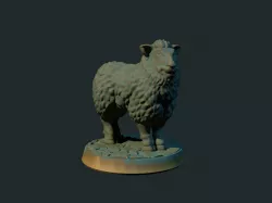 Sheep  28mm (supportless, FDM friendly)