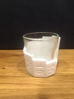 Shot glass measuring sleeve