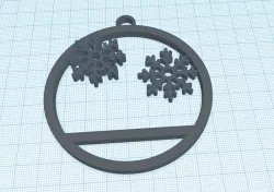 Snow christmas tree decoration