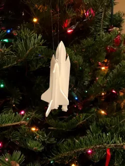 Space Shuttle Kit Card Ornanment