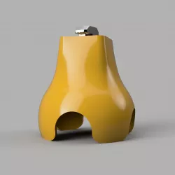 Squash ball foot for 3D printers