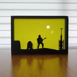 Star Wars Tatooine silhouette ornament