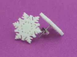 Stud earrings snowflake 1