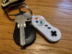 Super Nintendo controller keychain