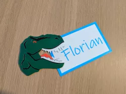 T-REX Name Tag - multicolor singleextruder