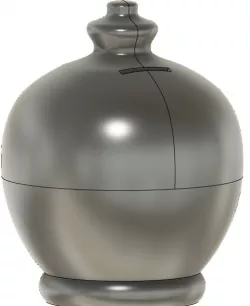 Terramundi money pot with screw bottom