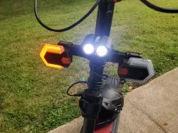 Turn signal and headlight brackets for Zero10x and related scooters