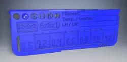 Ultimative Filament Swatch Testcard