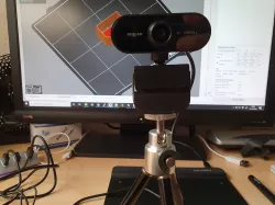 Webcam tripod support