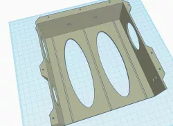 3D Lack Enclosure Drawers - Double Wide Drawer - reduced filament