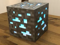 "8-Bit" Minecraft Diamond Ore Lamp - Siri Enabled!