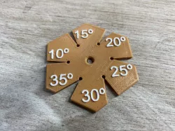 Angle gauge for sharpening