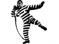 banksy Prisoner - Kugelstossen