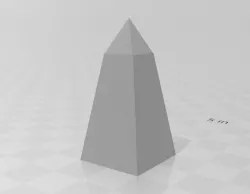 Basic Obelisk A Miniature for TTRPGs