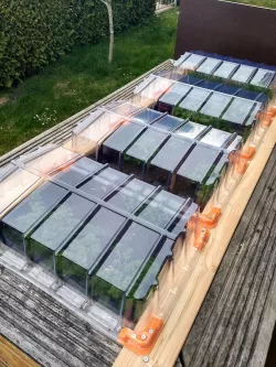 Brackets for lower cost cold frame