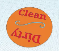 Clean v Dirty Dishwasher Tag