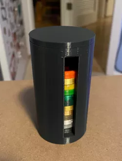 Coin/Token Container with Lid