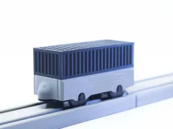 Container Wagon for Wooden Tracks