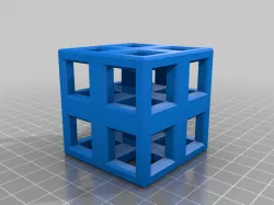 cube fractal (4 holes per face)
