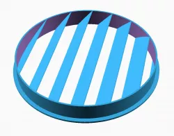 Customizable pipe vent with fins and grid
