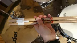 Drum sticks holder & emergency key