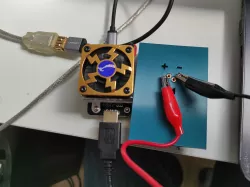 DSLR battery tester adaptation plate