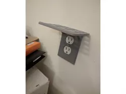 Duplex Outlet Shelf