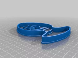 Easter Egg with Feet or Pedestal Cookie Cutter