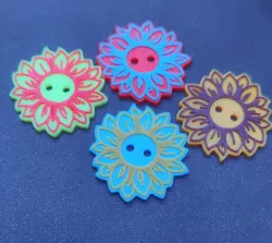 Flower button