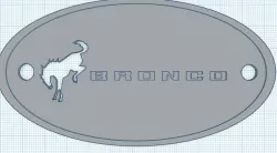 Ford Bronco Wall Plate