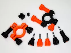 GoPro style thumb screws and handle bar mount