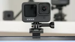 GoPro webcam clip mount for LG monitor