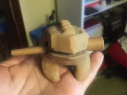 Guiro stick for musical frog