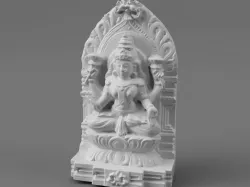 Lakshmi on Lotus throne & Kirtimukham