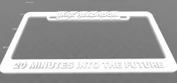 Max Headroom License Plate Frame