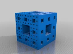Menger sponge dice