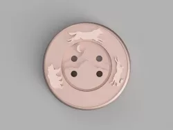 Mountain Wildlife Button
