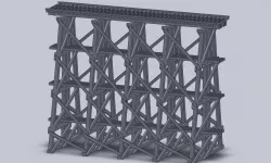 N Scale Train Trestle Display