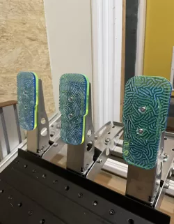Patterned Pedal Face for Fanatec CSL Pedals