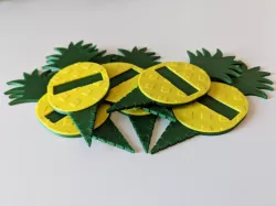 Pineapple flower label