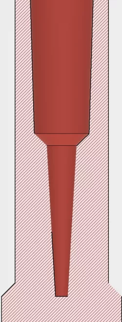 PTFE Tube cap with filament catch